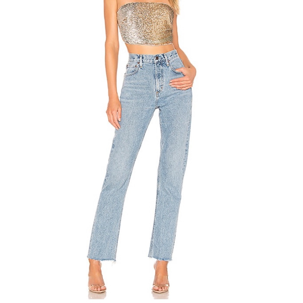 Agolde Cherie High Rise Straight Jeans - 24
